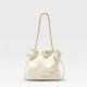 Bucket bag leather crossbody chain bag for women